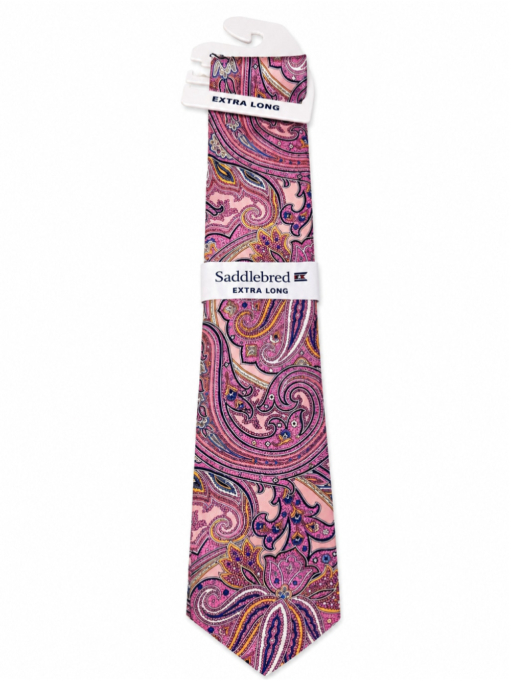 Saddlebred extra long paisley tie